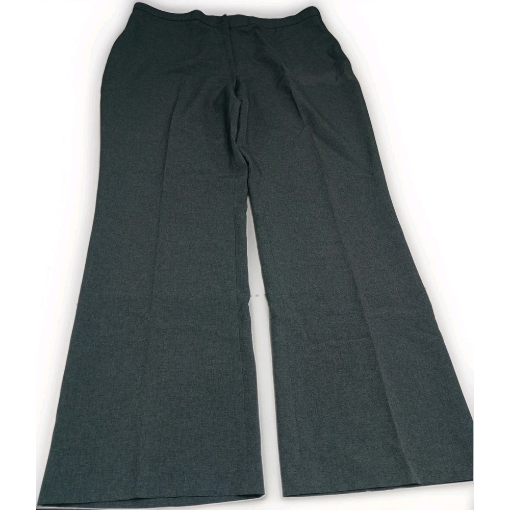 Liz Baker Womens Dress Pants 20T Tall Gray Wide Leg Career Trousers Polyester